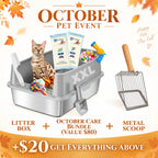 XXL 304 Stainless Steel Cat Litter Box