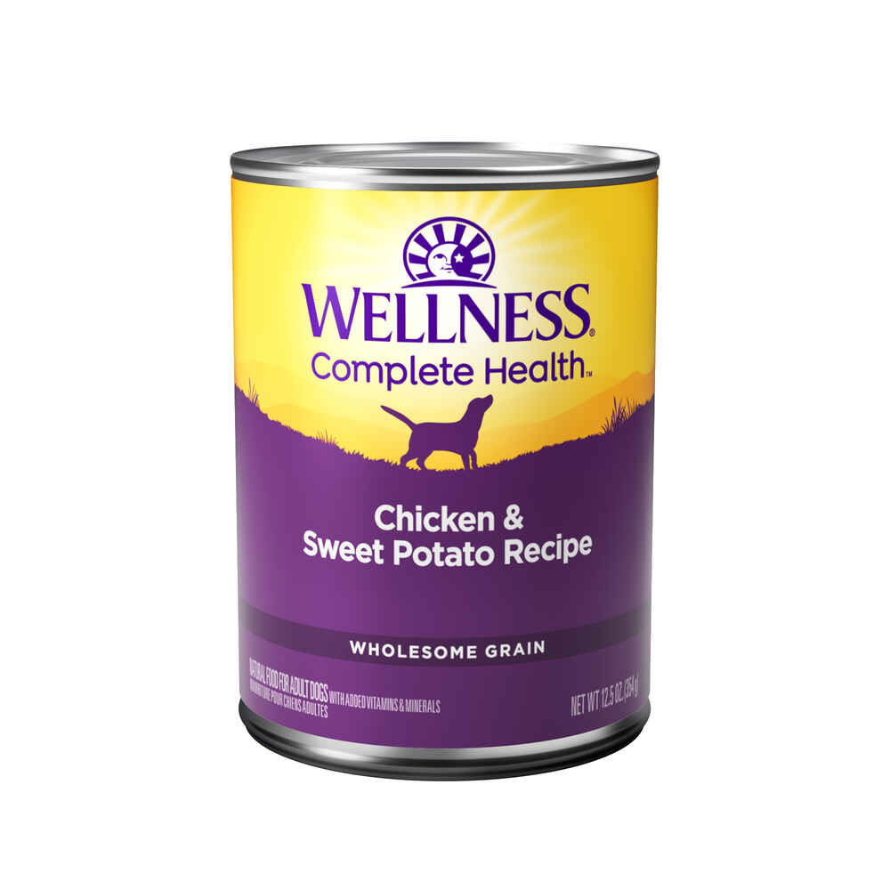 Wellness Adult Chicken and Sweet Potato Wet Dog Food (12.5oz)