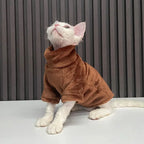 Soft Coral Velvet Hairless Cat Clothes Vest